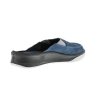 MOLEDA PREZOUVÁK DENIM M60001 - Kožené zdravotní nazouváky - modro-černé (Velikost 45)
