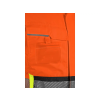 CANIS CXS BENSON - Výstražná zateplená vesta oranžovo-černá (Velikost 3XL)