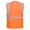 PORTWEST BERLIN S476 - Reflexní manažerská vesta - oranžová (Velikost 5XL)