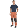 ČERVA STIRLING STRETCH - Pánské letní pracovní kalhoty - oranžové (Velikost 68)
