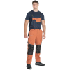 ČERVA STIRLING STRETCH - Strečové pracovní laclové kalhoty - oranžové (Velikost 68)